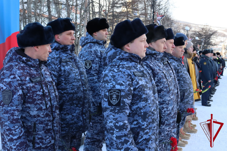 Магаданские росгвардейцы приняли участие в мероприятиях, посвященных празднованию Дня защитника Отечества