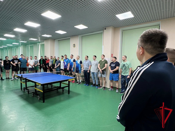 Спортсмены Росгвардии приняли участие в соревнованиях по настольному теннису 