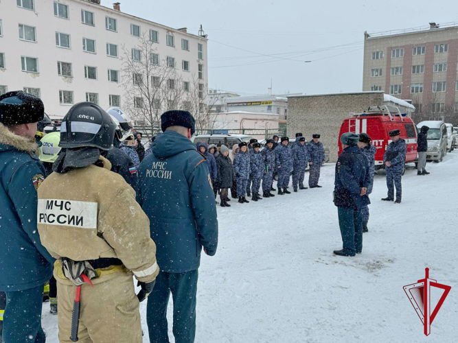 В здании областного отдела вневедомственной охраны произошло учебное возгорание