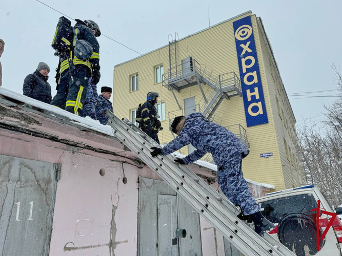 В здании областного отдела вневедомственной охраны произошло учебное возгорание