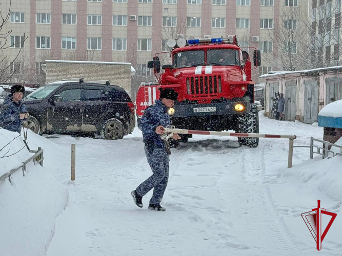 В здании областного отдела вневедомственной охраны произошло учебное возгорание