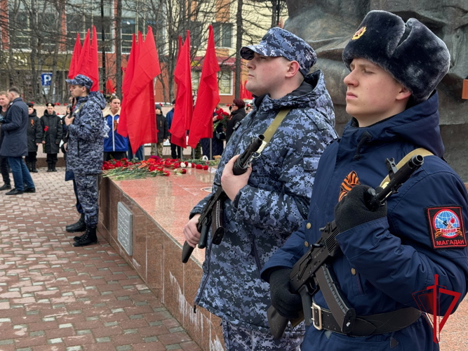 Магаданские росгвардейцы приняли участие в мероприятиях, посвященных 79-ой годовщине Великой Победы