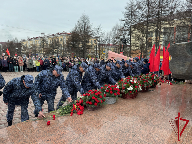 Магаданские росгвардейцы приняли участие в мероприятиях, посвященных 79-ой годовщине Великой Победы