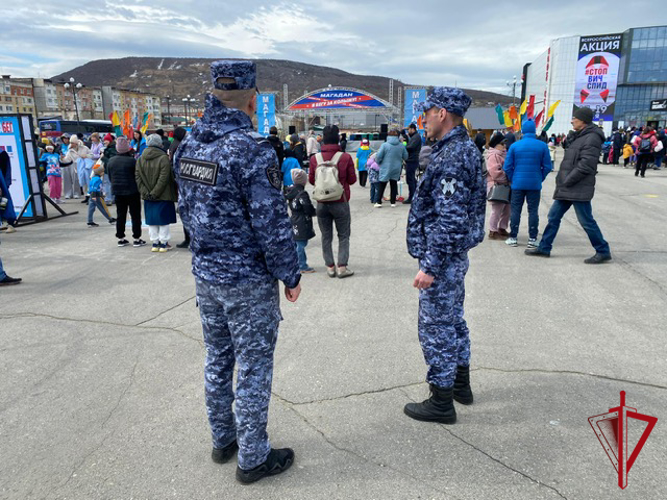 Росгвардейцы стали участниками Всероссийского полумарафона «Забег.РФ» в Магадане