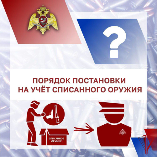 Оружейная азбука: о порядке постановки на учёт списанного оружия 