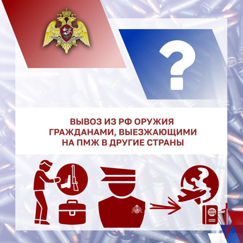 Оружейная азбука: вывоз из РФ оружия гражданами, выезжающими на ПМЖ в другие страны