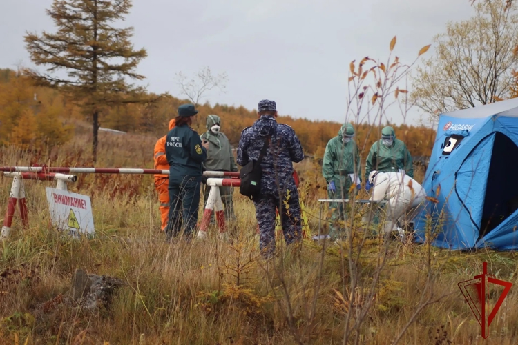 На Колыме Росгвардия приняла участие в масштабных учениях по нейтрализации биологической опасности